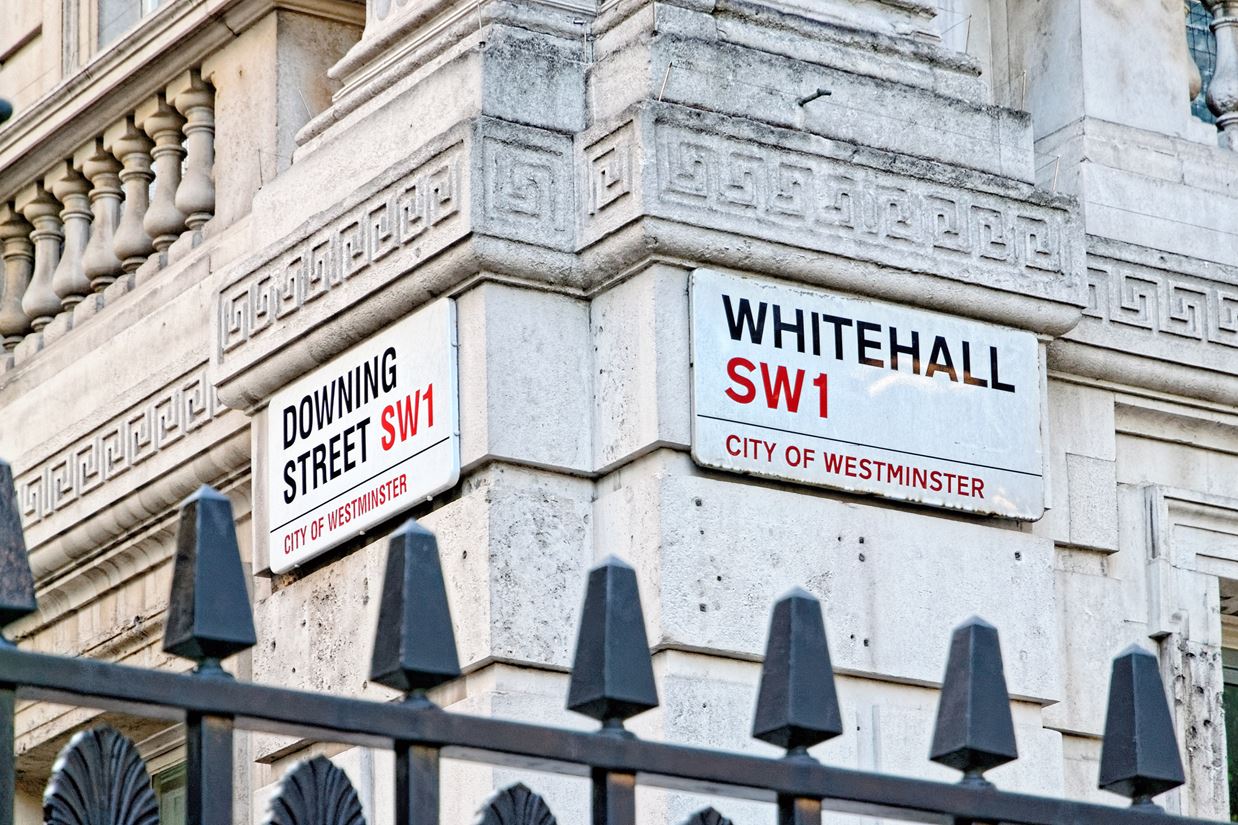 Whitehall street sign