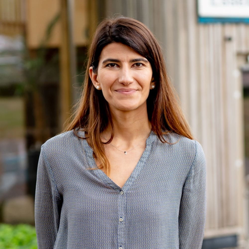 Anna Sarkisyan looking at the camera