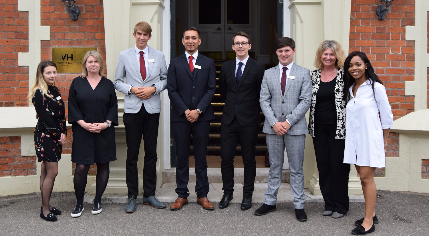 Students pose with some of our industry connections following a successful Consultancy Project presentation