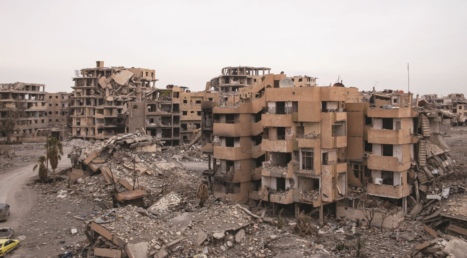 destroyed neighbourhood