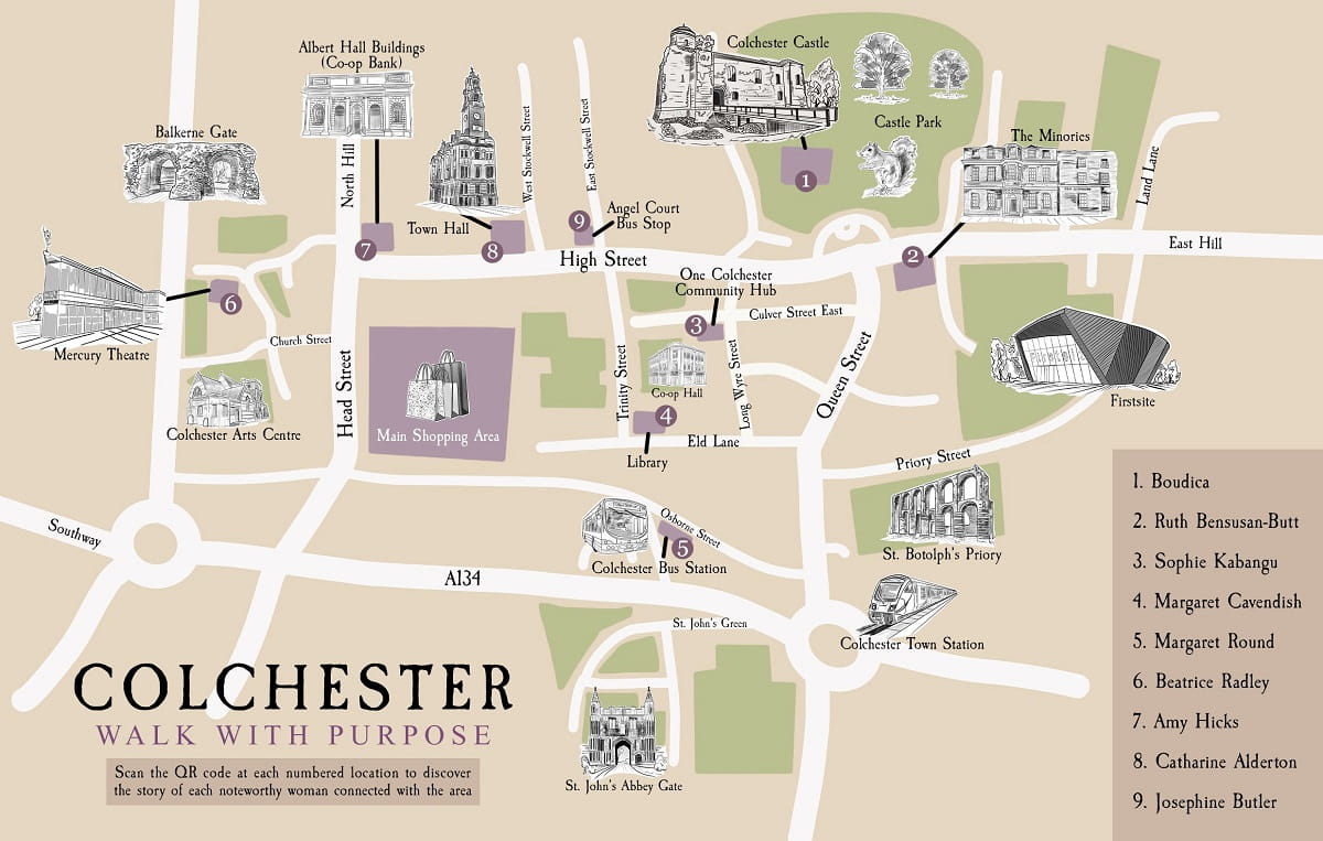 Colchester Walk With Purpose University Of Essex Colchester Map 