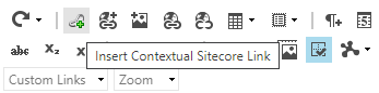 Insert Contextual Sitecore link button in Sitecore