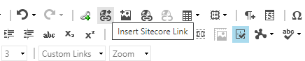 Insert Sitecore Link button in Sitecore
