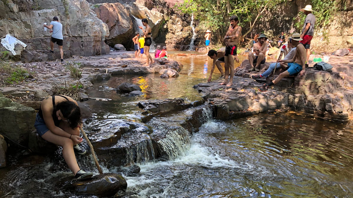 At the river