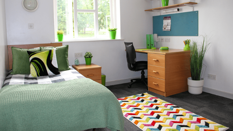 A room in our student accommodation,