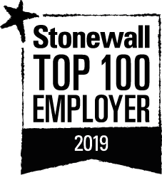 Stonewall Top 100 Employer 2018 logo