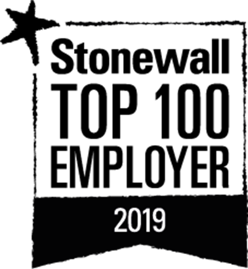 Stonewall Top 100 Employer 2018 logo
