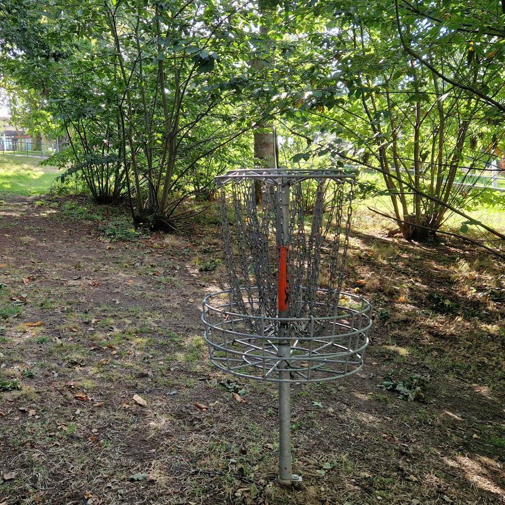 Disc Golf Basket Hole 1