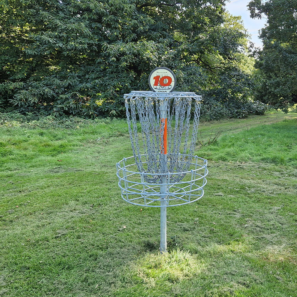 Disc Golf Basket Hole 10