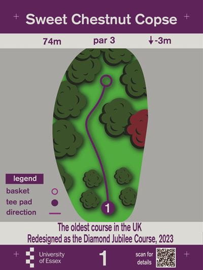 University of Essex Disc Golf Hole 1