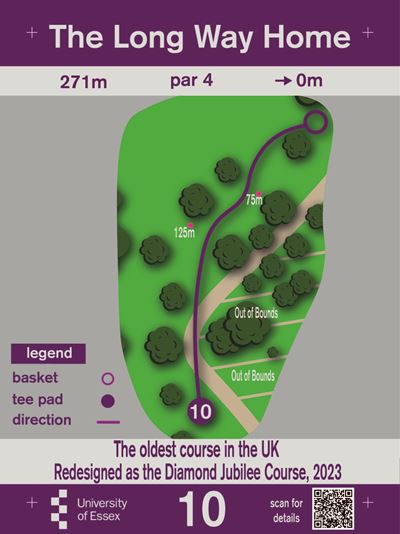 University of Essex Disc Golf Hole 10