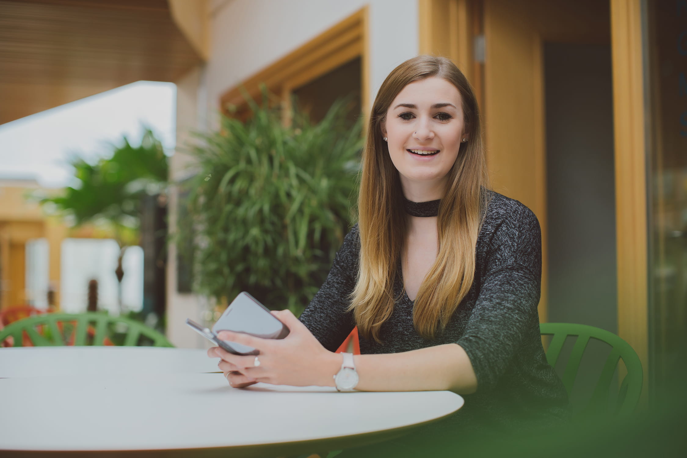 A placement or study abroad year is available with the majority of our courses. Lauren Finbow undertook her placement year with Marks and Spencer on their buying scheme.