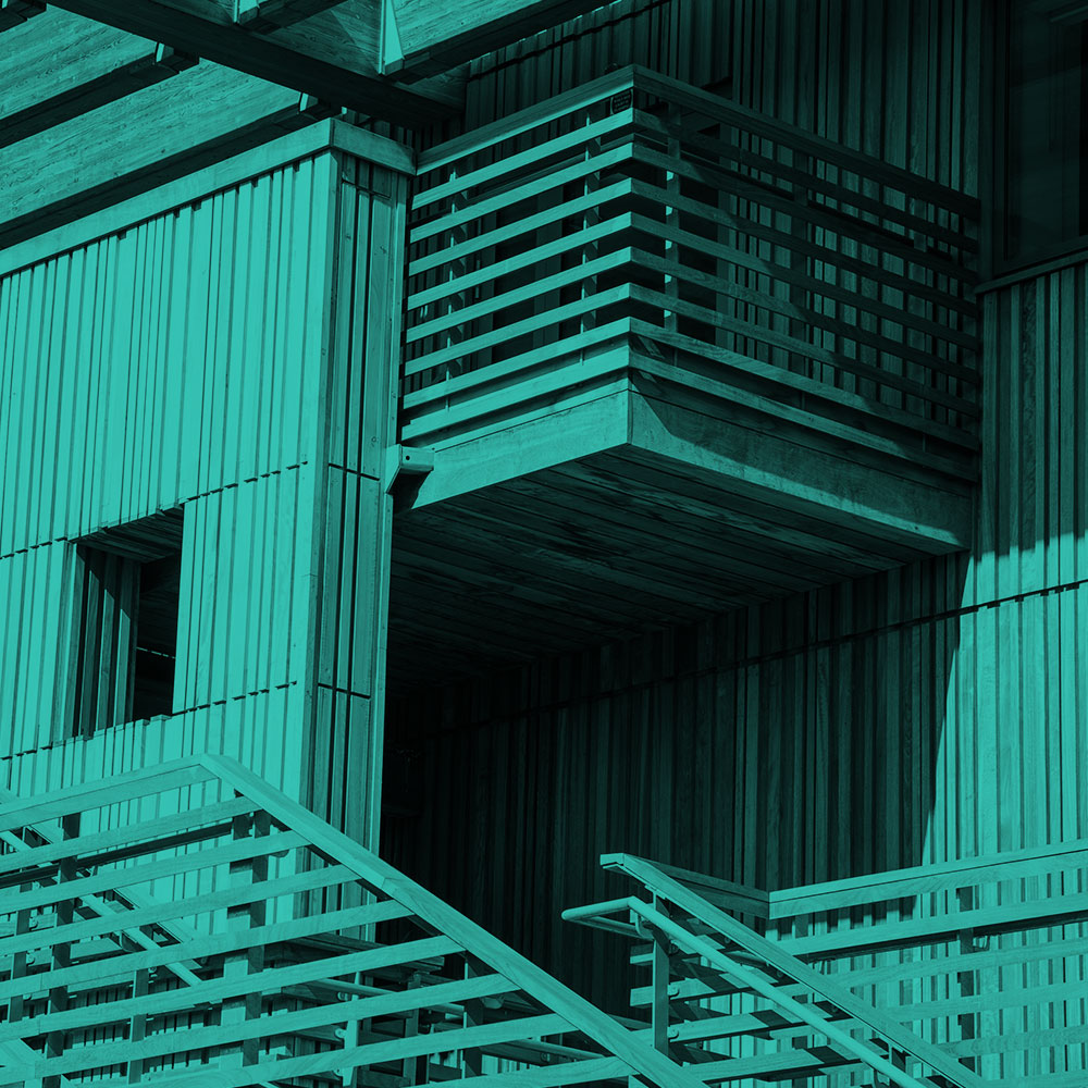 Duotone gradient of detail from the Essex Business School