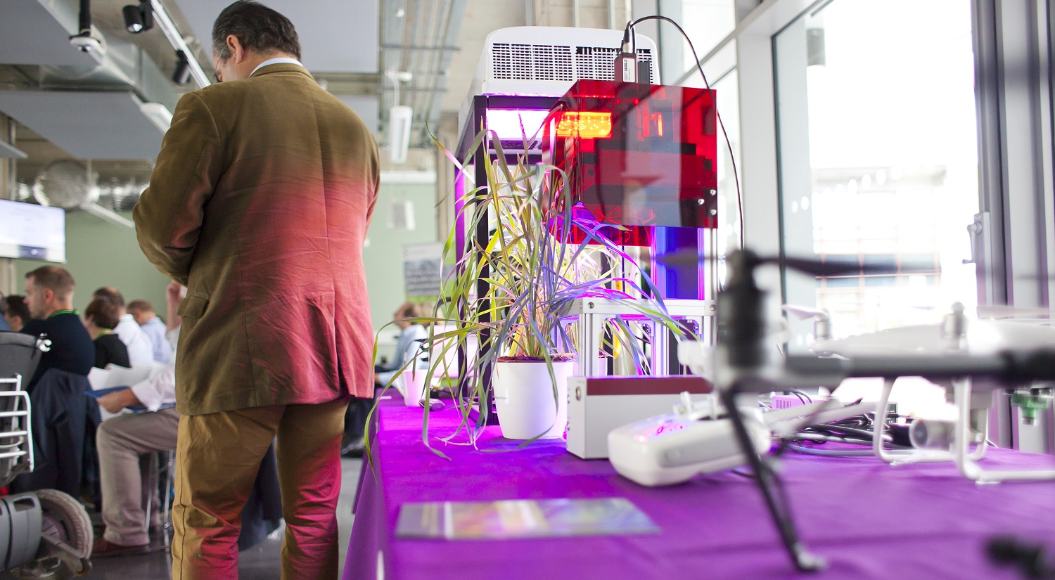 The launch event was an ideal opportunity for us to showcase some of the technology we use in our plant productivity research.