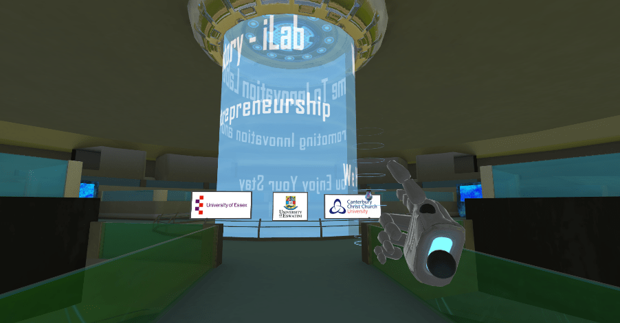 An example of how the virtual reality i-Lab will look.)