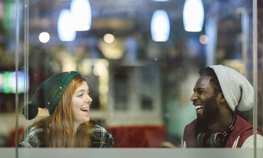 Students learning to speak and talk English at the University of Essex.