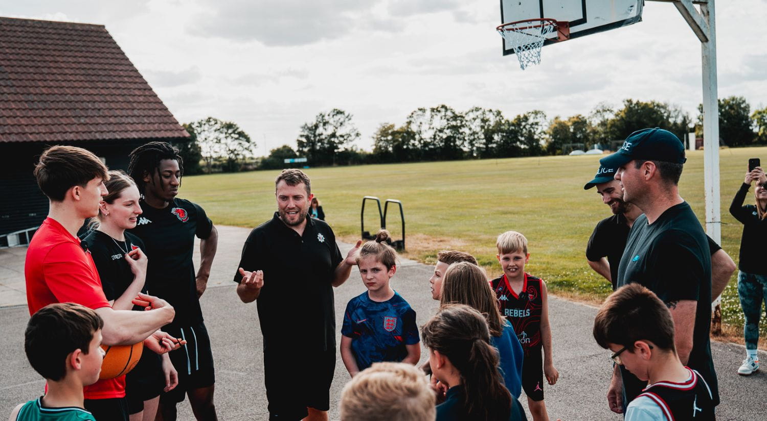 Youngsters learn about basketball