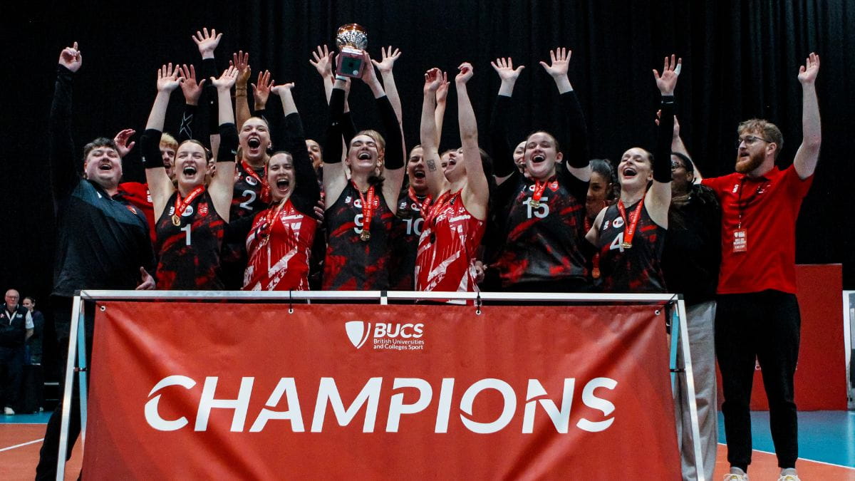 Invincibles: The women raise the trophy after a perfect season)