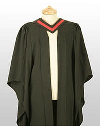Graduation gown foundation front