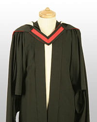 Graduation gown llm front