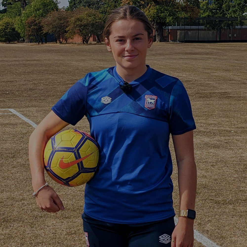 Essex student and Ipswich striker Maddie Biggs