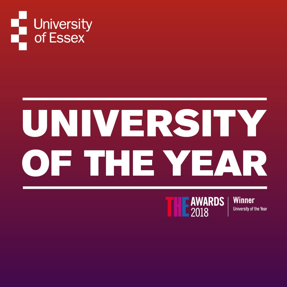 University of Essex - University of the Year 2018 poster 