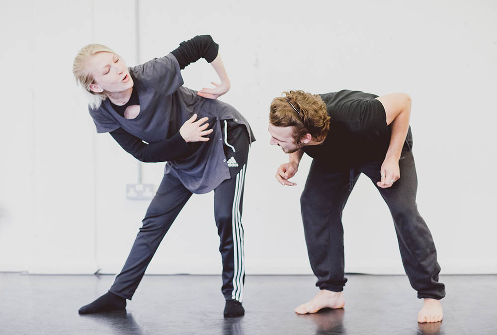 Students rehearsing at Courtyard studios