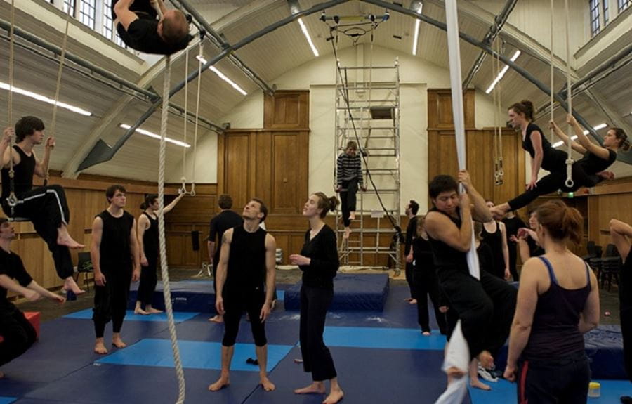 East 15 Physical Theatre class, Clifftown Studios Southend
