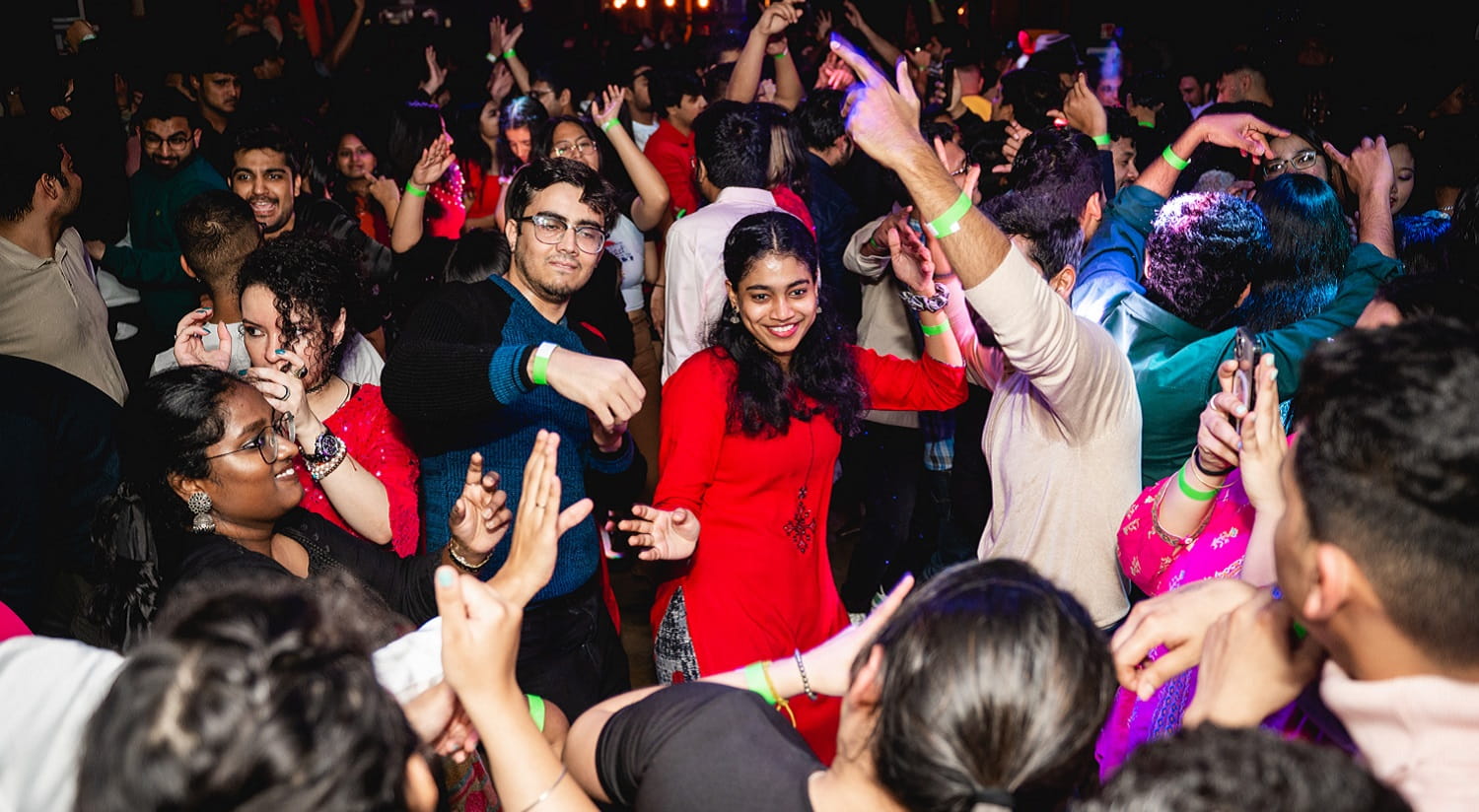 International students hit the dance floor at The In-Between)