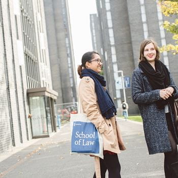 Girls talking at North Towers at University of Essex's Colchester Campus