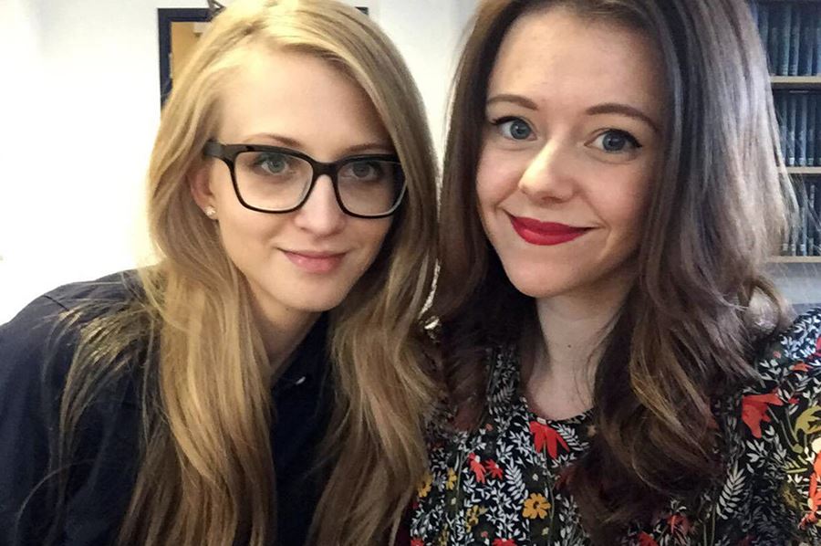 BAAS postgraduate conference organisers, Maria-Irina Popescu and Jessica Houliham