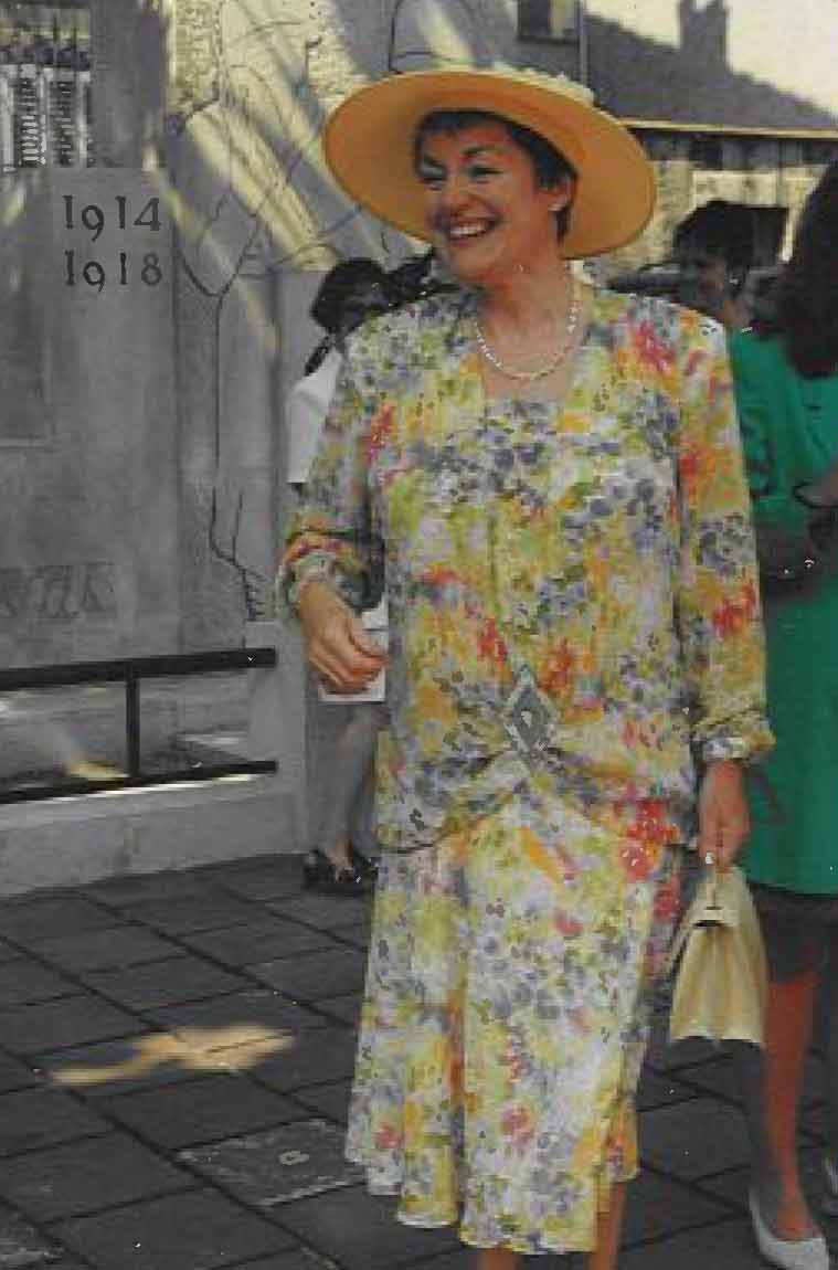 Dr Elizabeth Hall, of Colchester, at a wedding in 1990