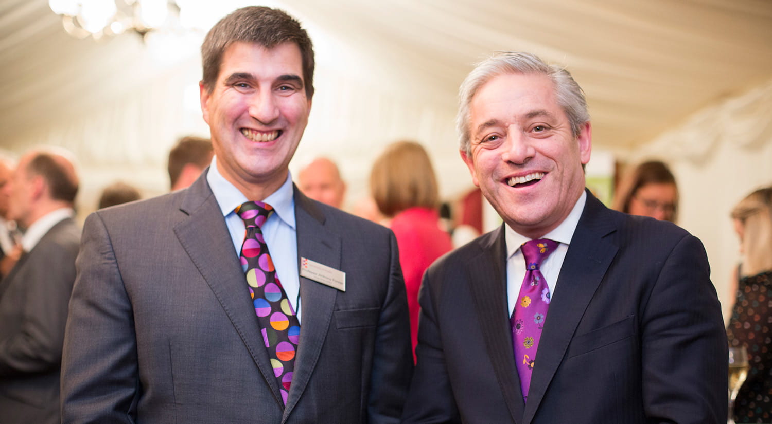 Vice-Chancellor Professor Anthony Forster and John Bercow