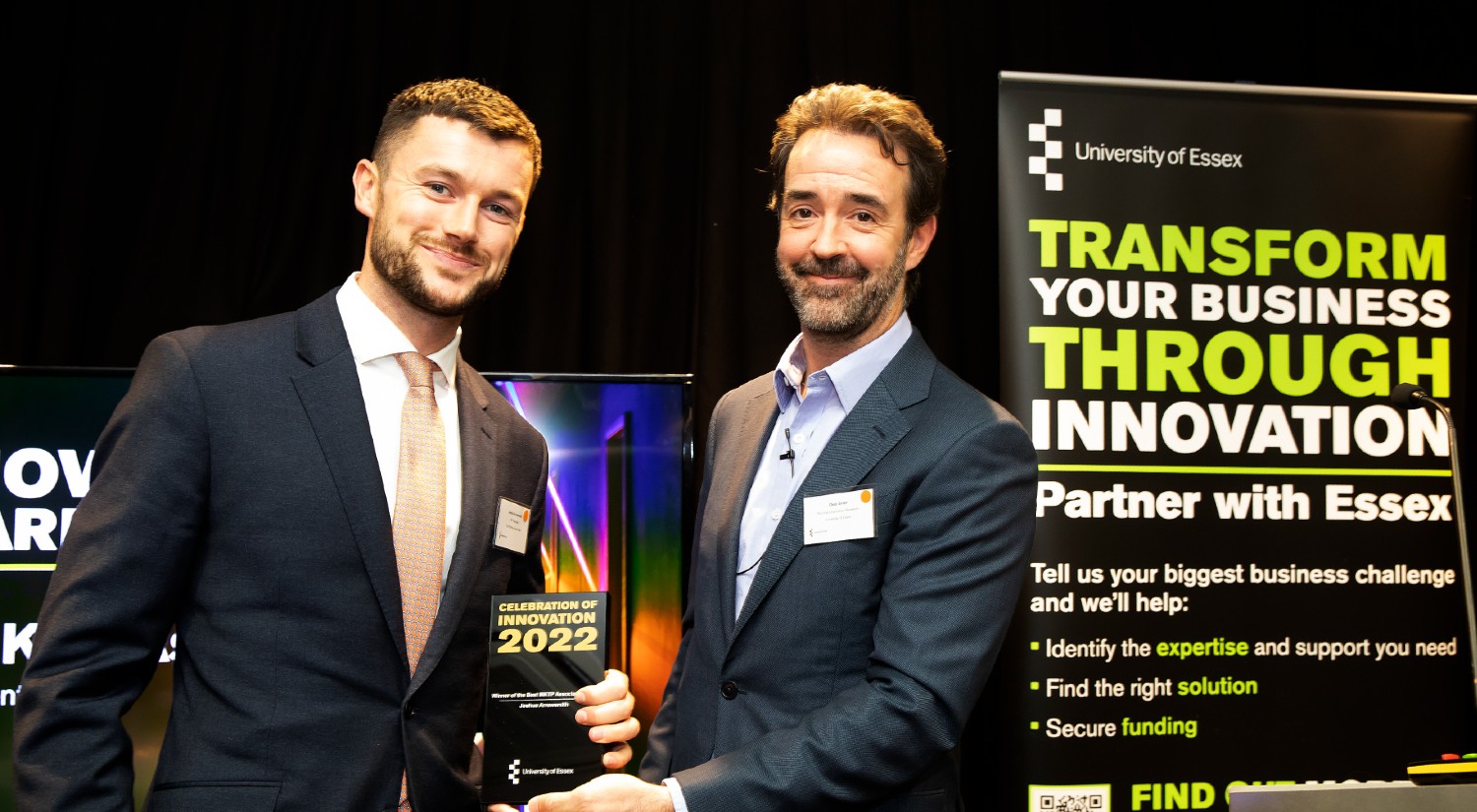 Joshua Arrowsmith receives the Best mKTP Associate Award