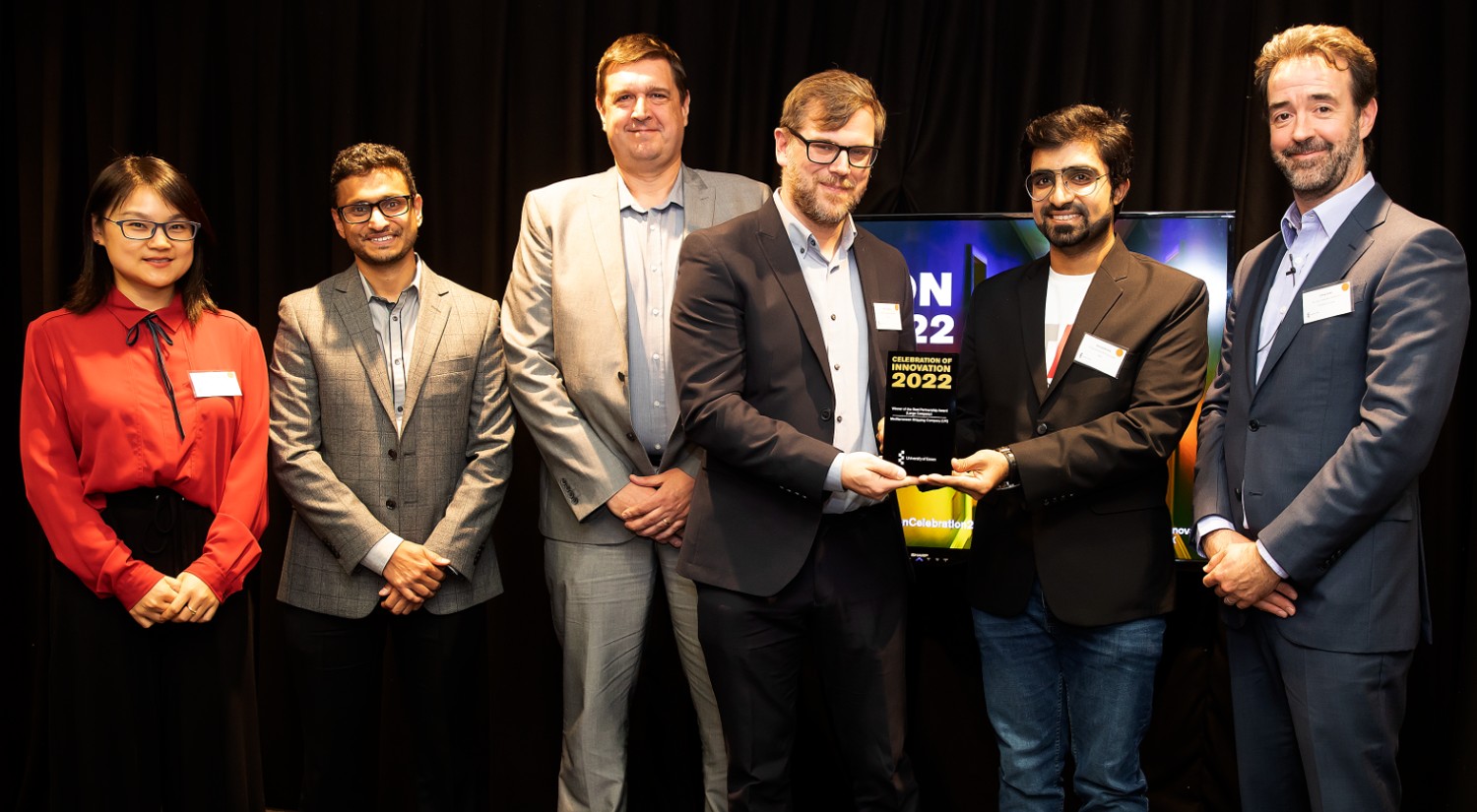 The MSC team receives the Best Partnership large company award