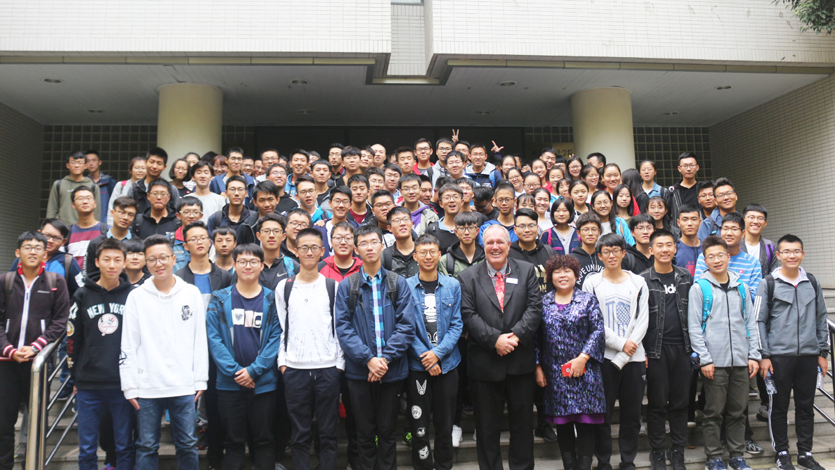 Our first cohort of students on the joint degree programme with Northwest University in China)