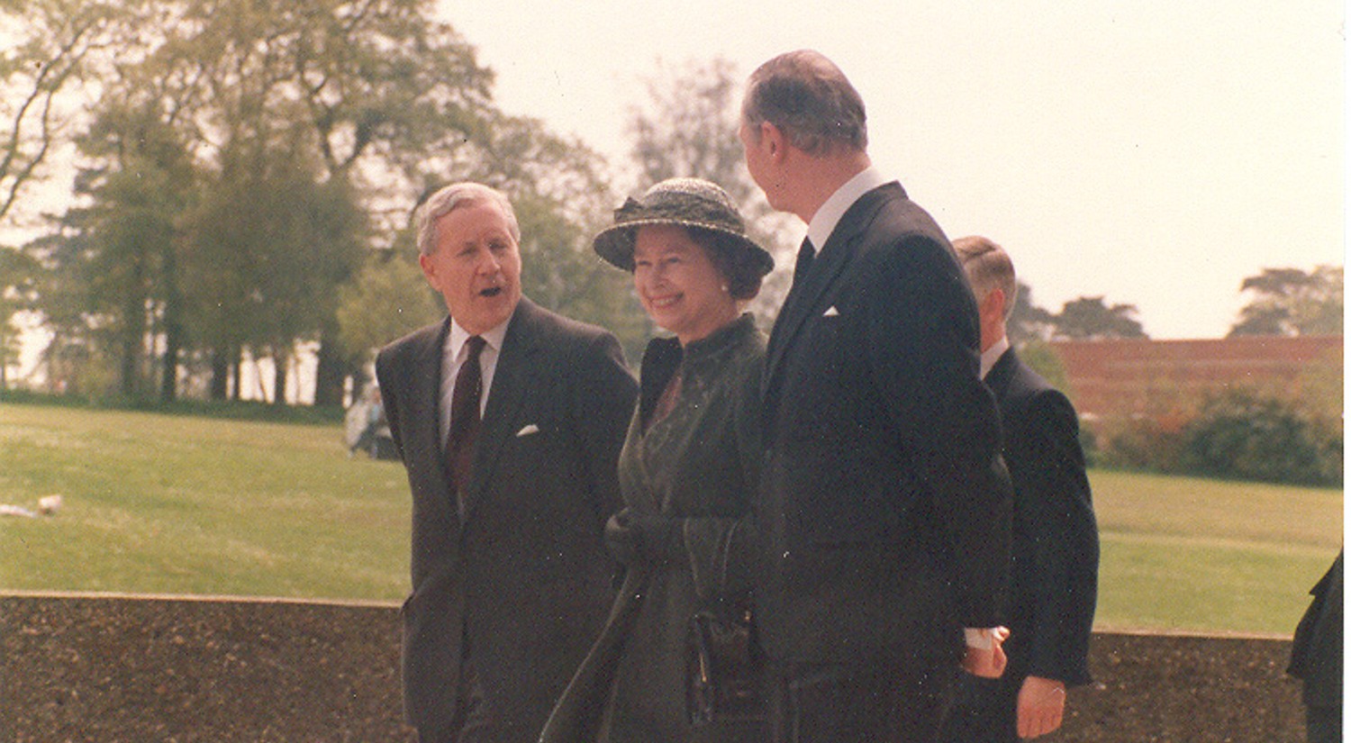 Her Majesty the Queen visits the Colchester Campus in 1985  Credit: Michael Crosby