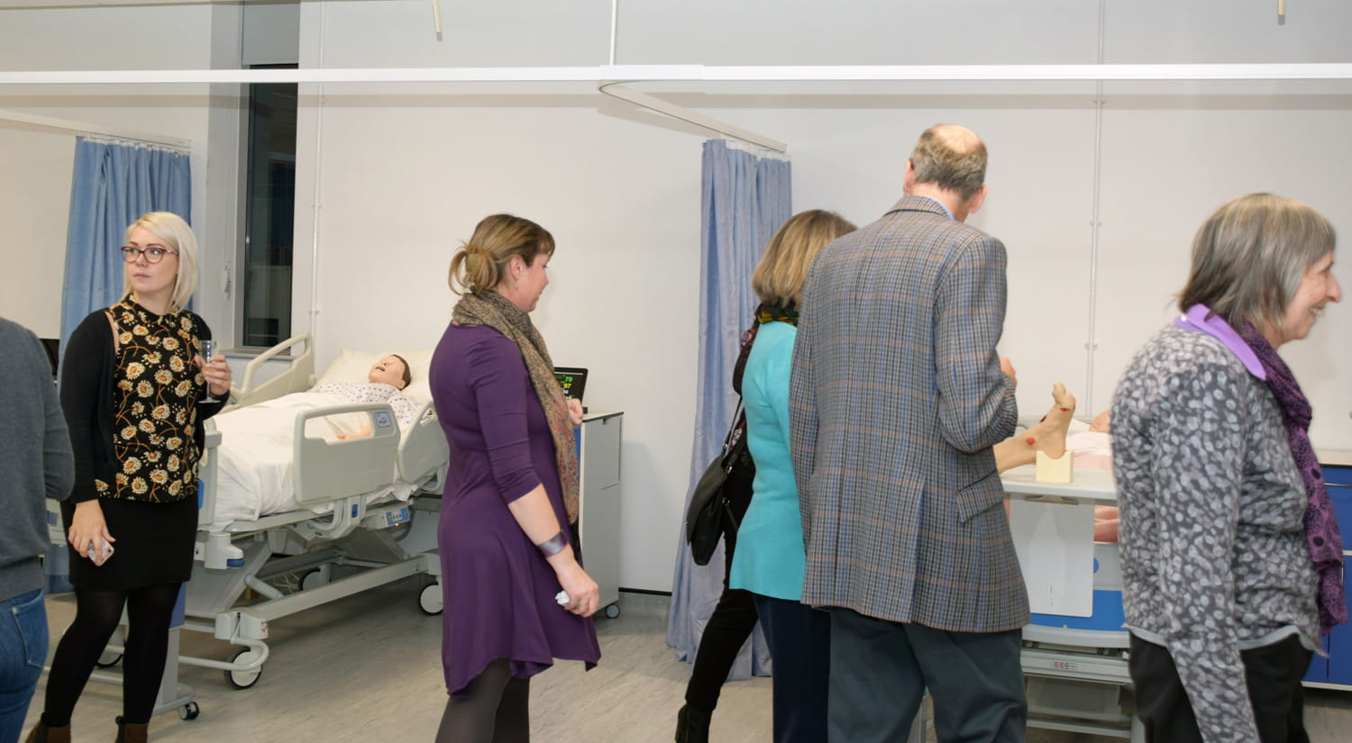 Guests tour the new facilities