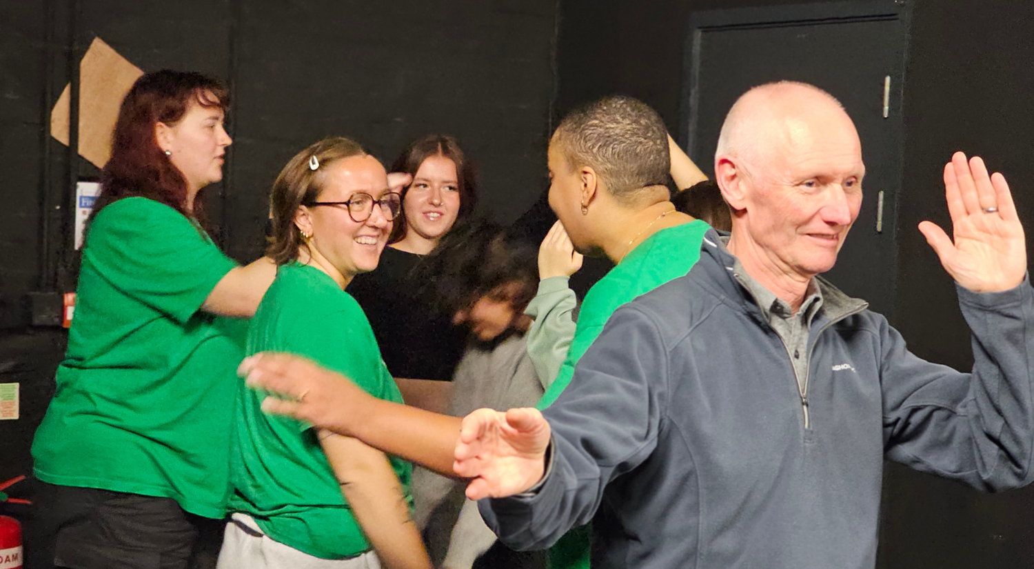 Students learn about physical theatre