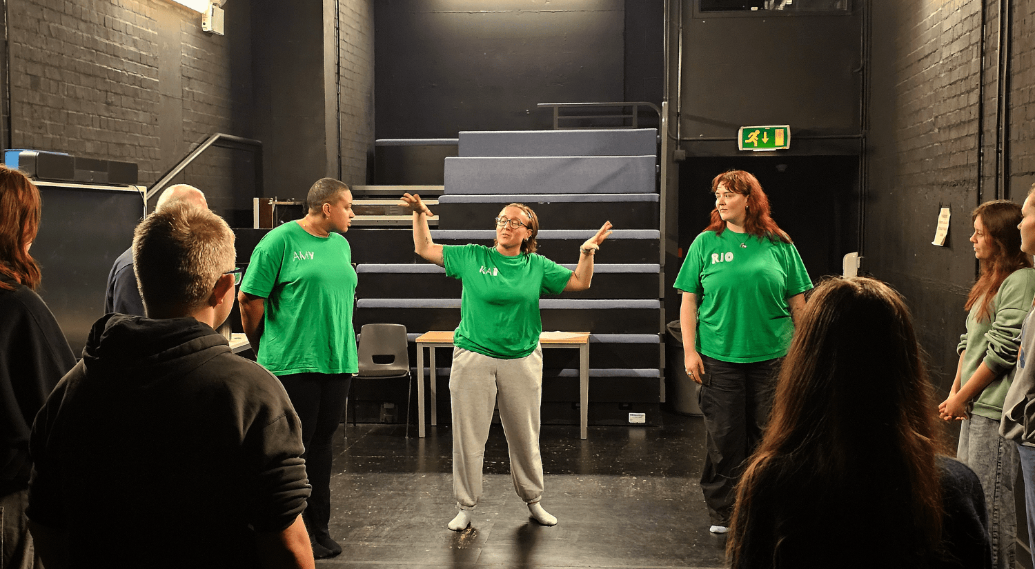 Succulent Theatre run a workshop at the Lakeside Theatre