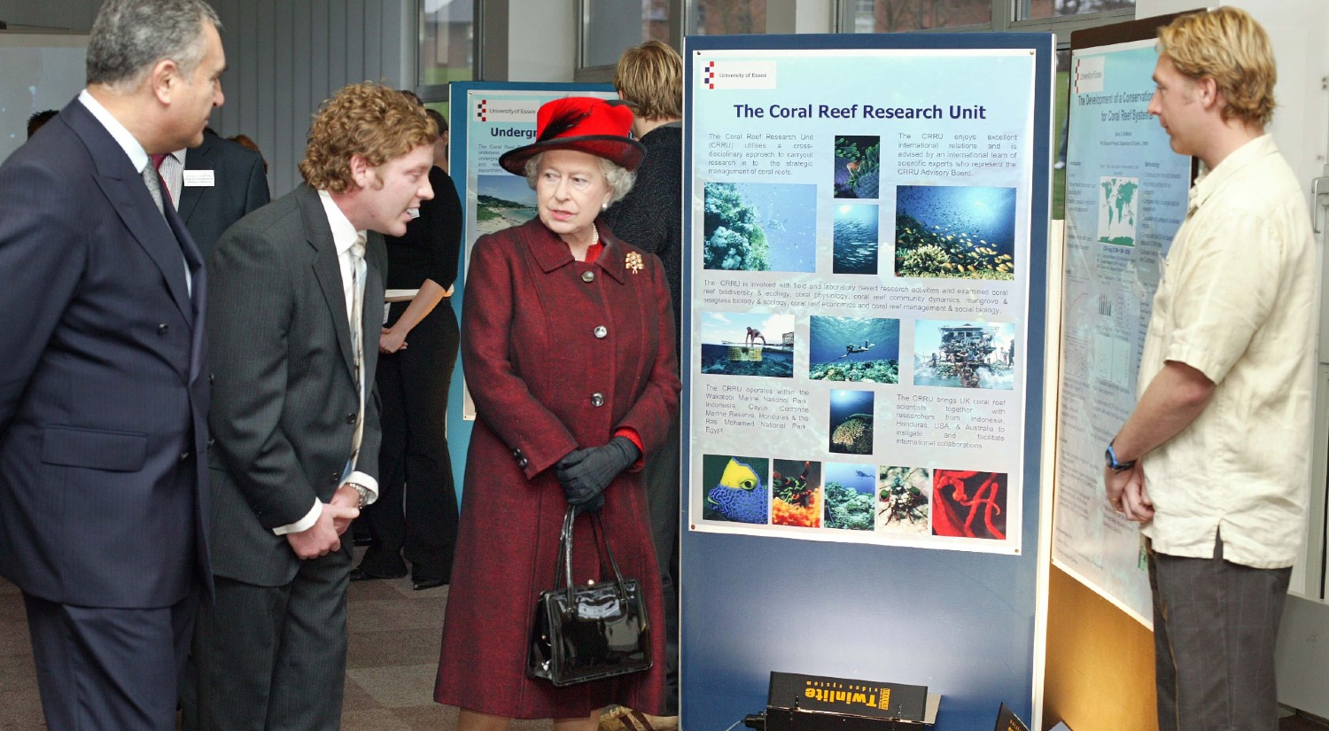 HM The Queen meeting Professor Dave Smith
