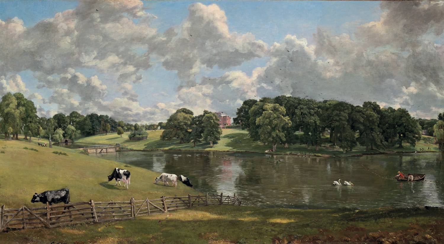 Constable's painting of Wivenhoe Park. Courtesy of the National Gallery of Art, Washington DC.