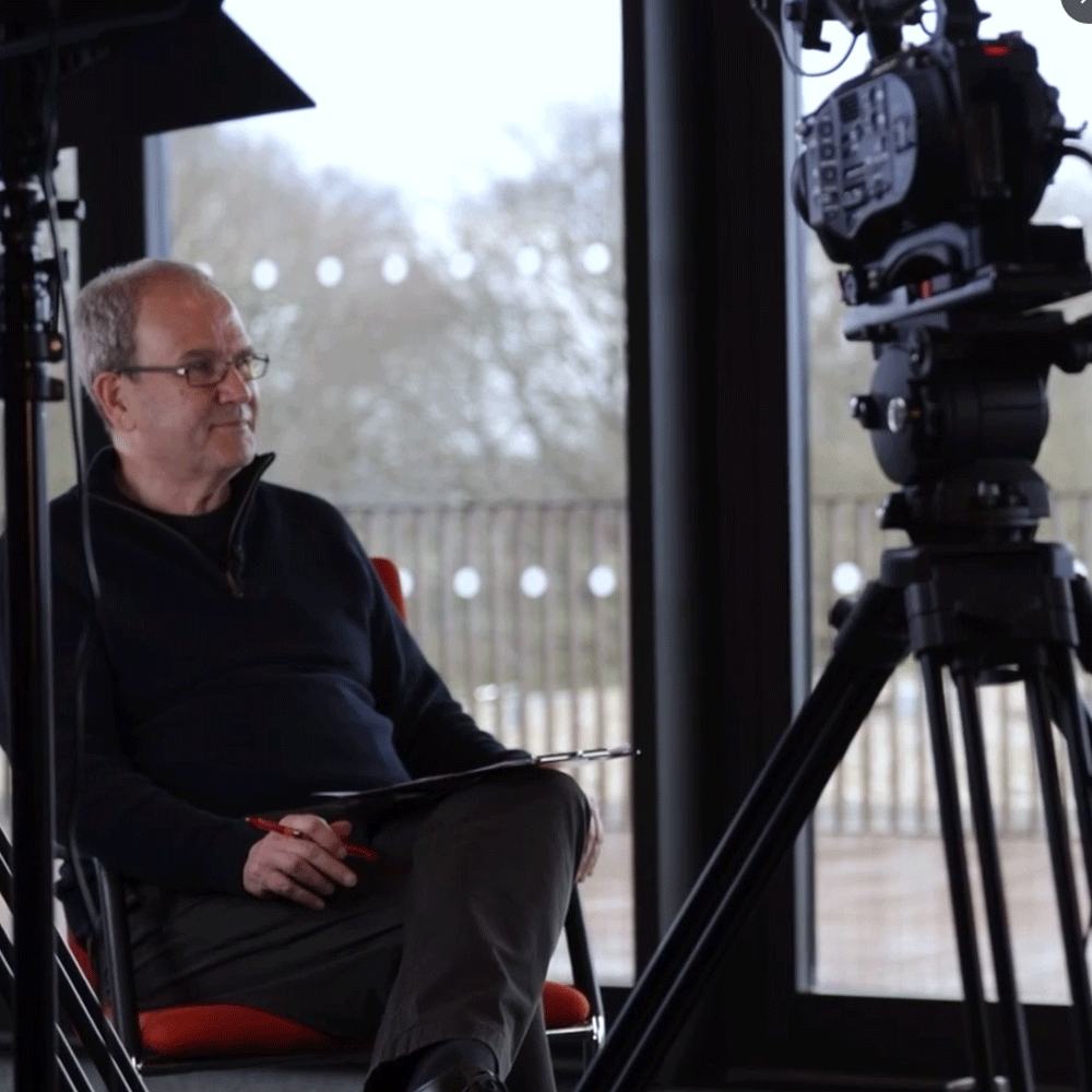 Jules Pretty on the set of the Brighter Futures Research Series