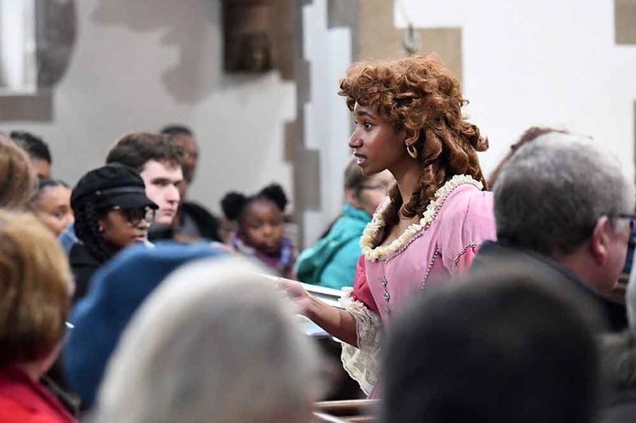 Actors performing Breaking the Silence at  St John’s Church Hillingdon