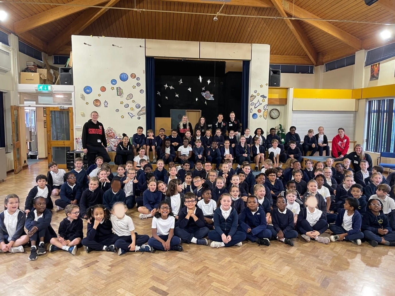 St Thomas More's Catholic Primary School taking part in Essex Rebels Roadshow