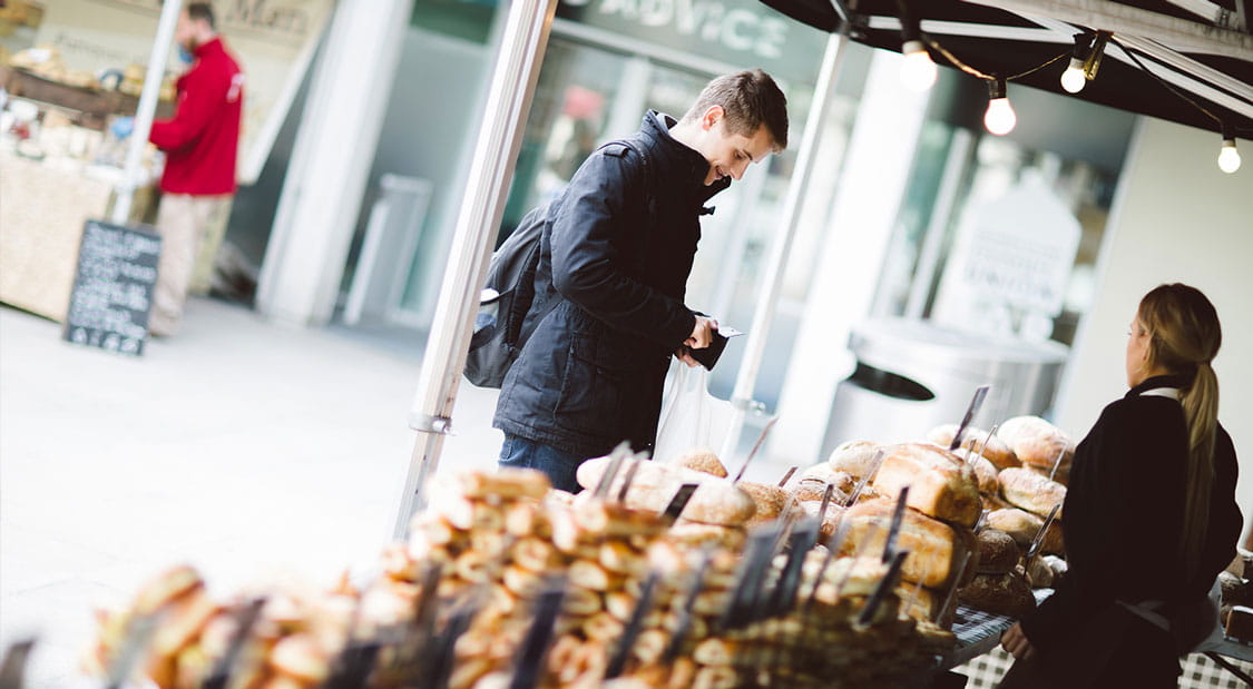 Markets, music, festivals; there's always something going on on campus