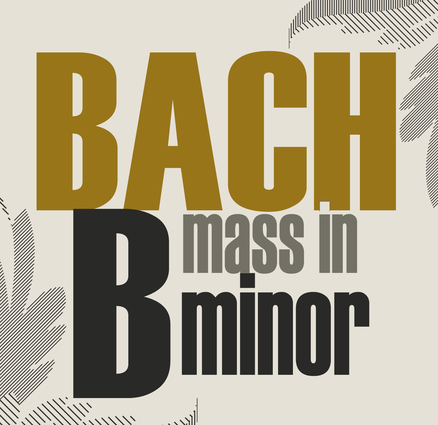 Bach mass in B minor - University of Essex choir poster graphic