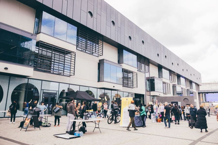 Welcome week at our Southend Campus outside The Forum
