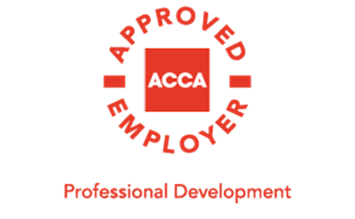 logo for ACCA approved employer for professional development