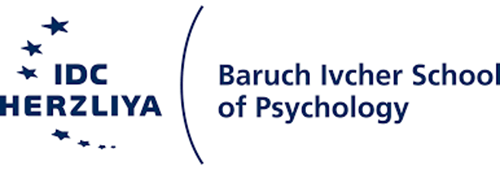 A blue logo on a white background for the Baruch Ivcher School of Psychology.